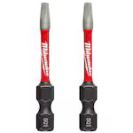 Milwaukee 48-32-4971, 2" SQ1 SHOCKWAVE Impact Duty Bit - 2 Pack