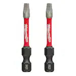 Milwaukee 48-32-4972, 2" SQ2" SHOCKWAVE Impact Duty Bit - 2 Pack