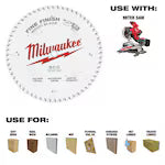 Milwaukee 48-40-0826, 8-1/2" 60T Fine Finish Circular Saw Blade