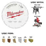 Milwaukee 48-40-1222, 12" 60T Combination Circular Saw Blade