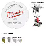 Milwaukee 48-40-7010, 10" PCD/Fiber Cement Circular Saw Blade