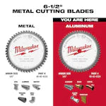 Milwaukee 48-40-4320, 6-1/2" 54T ALUMINUM Circular Saw Blade, 5/8"