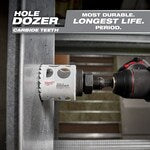 Milwaukee 49-56-7110, HOLE DOZER with Carbide Teeth Hole Saw Small Arbor with Cobalt Pilot Bit