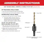 Milwaukee 49-56-7110, HOLE DOZER with Carbide Teeth Hole Saw Small Arbor with Cobalt Pilot Bit