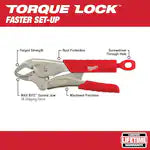Milwaukee 48-22-3710, 10" Gripped Curved Jaw Locking Pliers with MAXBITE