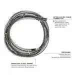 Milwaukee 48-53-2852, 7/8" X 15' All Purpose Open Wind Sectional Cable
