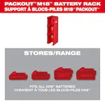 Milwaukee 48-22-8339, PACKOUT M18 Battery Rack