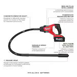 Milwaukee 2910-21, M18 FUEL™ 4' Concrete Pencil Vibrator Kit