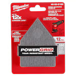 Milwaukee 48-80-5180, 180 Grit Mesh Sanding Sheets for M12 FUEL™ Orbital Detail Sander 12-Pack