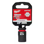 Milwaukee 49-66-6136, SHOCKWAVE Impact Duty™ 3/8" Drive 12mm Standard 6 Point Socket