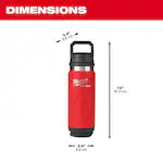 Milwaukee 48-22-8396R, PACKOUT™ 24oz Insulated Bottle with Chug Lid