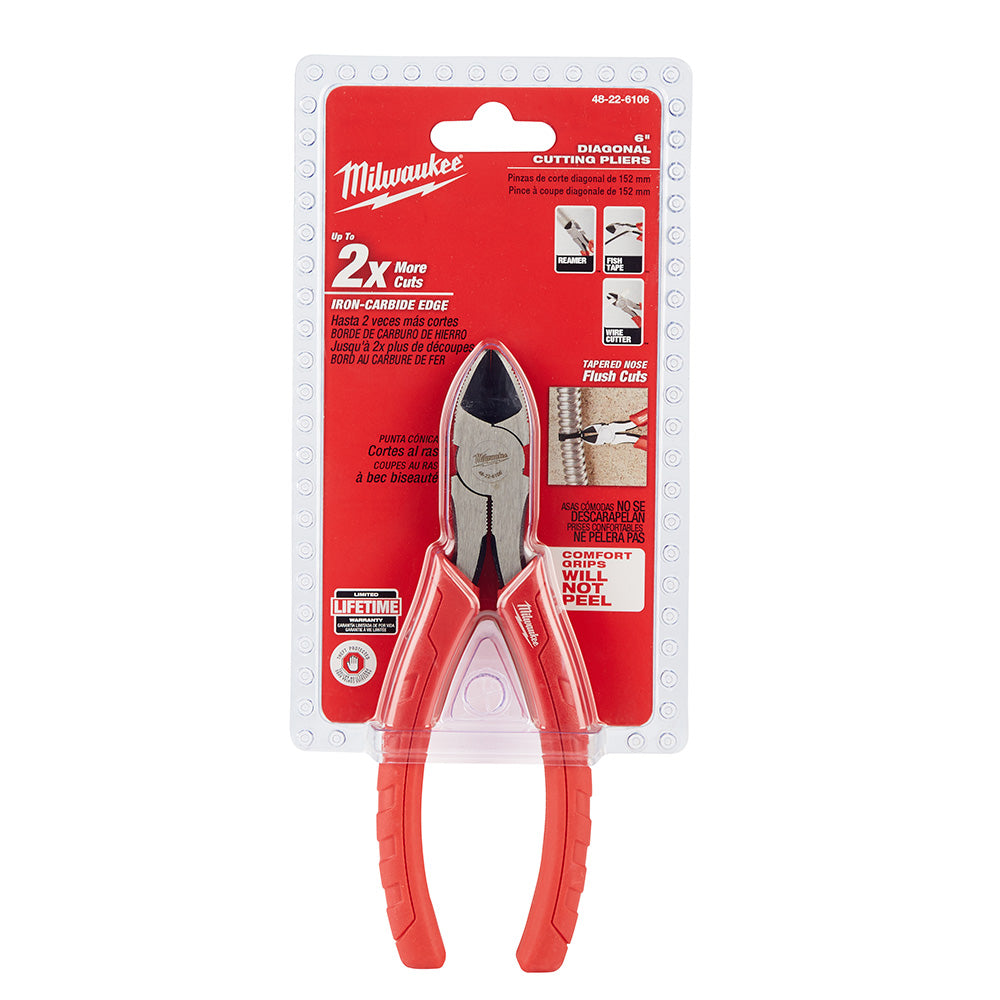 Milwaukee 48-22-6106, 6" Diagonal Cutting Pliers