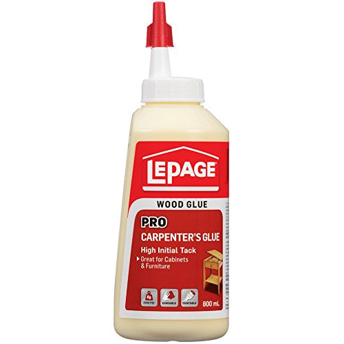 LePage 649429, Pro Carpenter's Glue (Easy Flow Bottle) 800ml