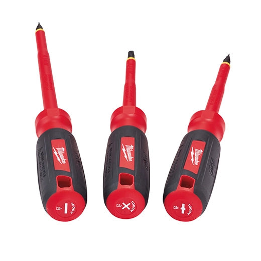 Milwaukee 48-22-2202, 3 pc 1000V Insulated Screwdriver Set