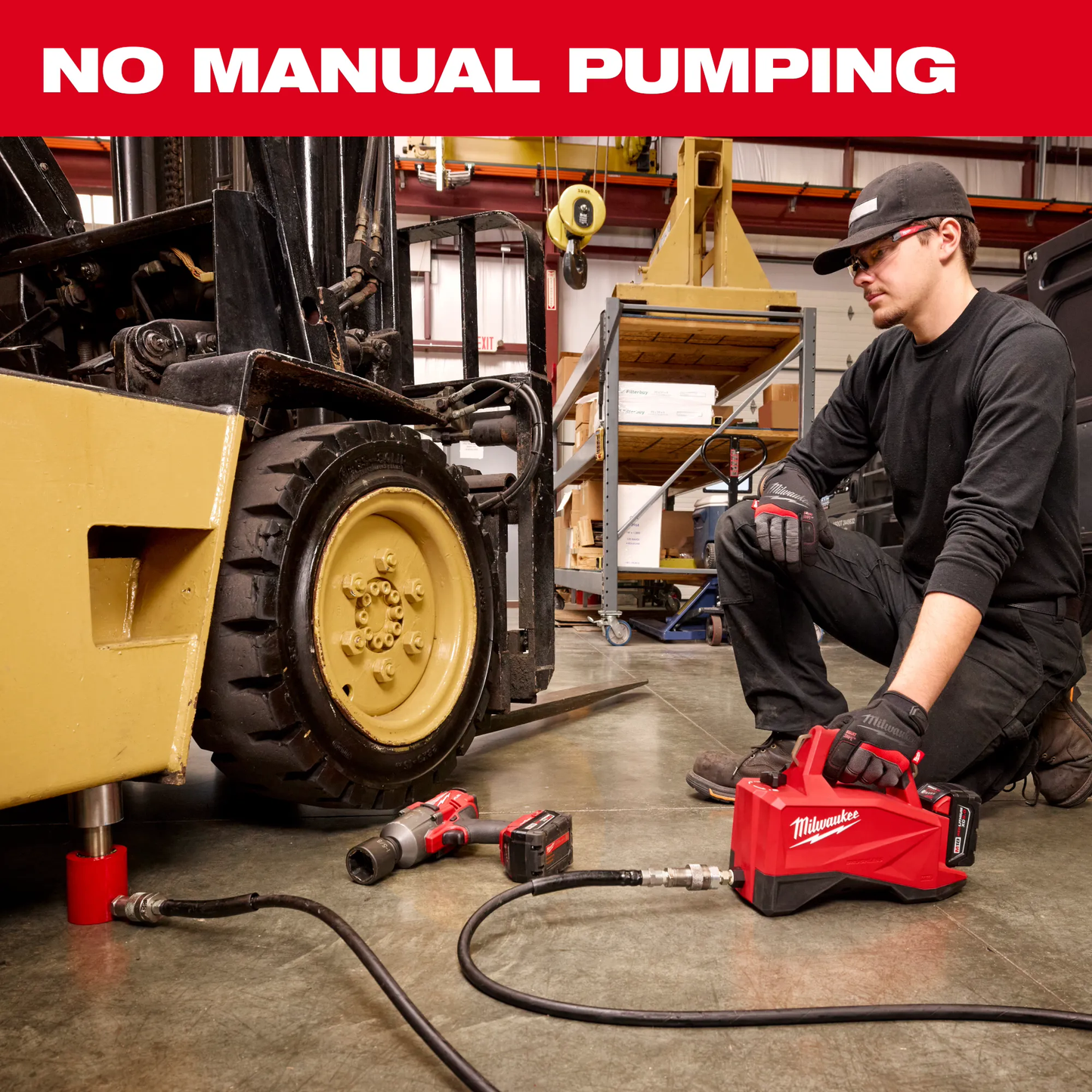 Milwaukee 3120-21, M18™ Brushless Single Acting 60in3 10,000psi Hydraulic Pump