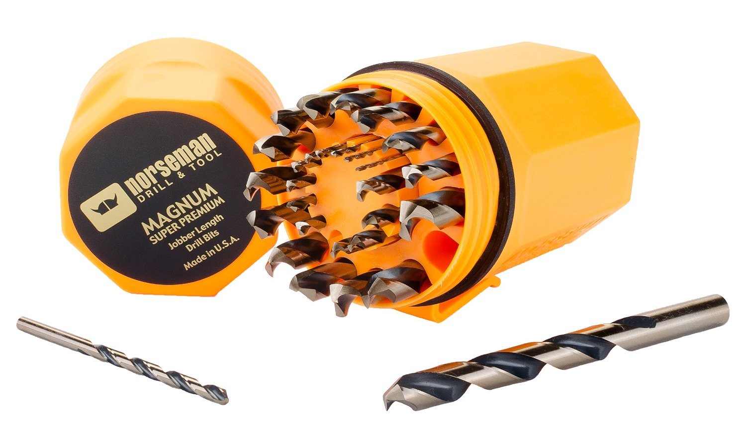 Norseman 44190, 29 pc Magnum Super Premium Ultra-Dex Jobber Drill Set (Orange Dex Set)