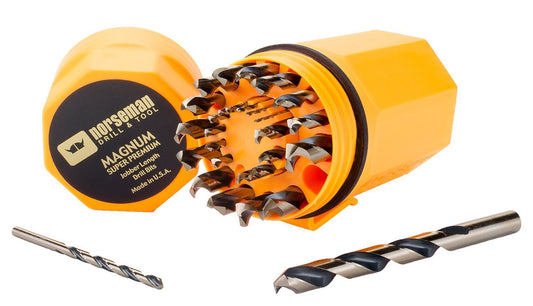 Norseman 44190, 29 pc Magnum Super Premium Ultra-Dex Jobber Drill Set (Orange Dex Set)