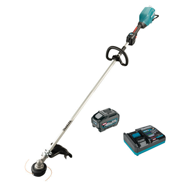 Makita UR008GT101 40V max XGT Brushless Cordless 17" Line Trimmer Kit w/Loop Handle, AFT & ADT (5.0Ah)