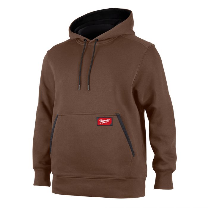 Milwaukee 351BR-2X, MIDWEIGHT HOODIE - BROWN