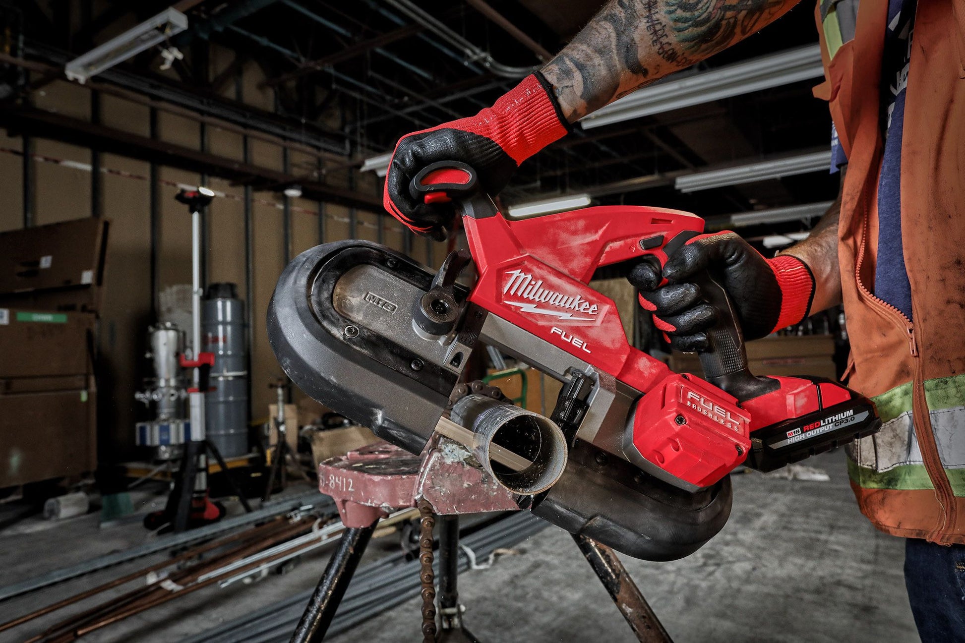 Milwaukee 2829S-20, M18 FUEL Compact Dual-Trigger Band Saw (Tool Only)