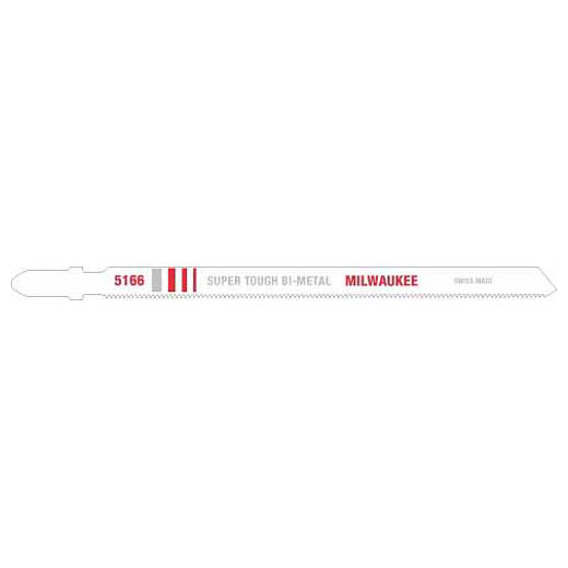 Milwaukee 48-42-5166, 5-1/4" 24 TPI Bi-Metal Jig Saw Blade (5/pkg)