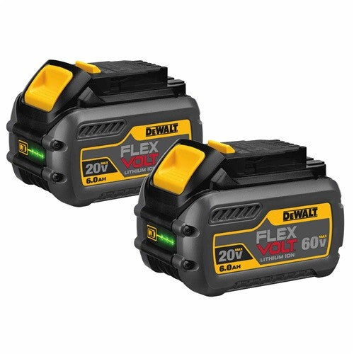 DEWALT DCB606-2, 20V/60V MAX FLEXVOLT Battery Twin Pack (6.0 Ah)