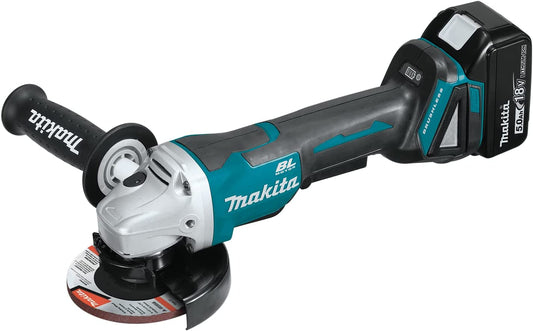 Makita DGA508RTX2, 18V LXT Brushless 5" Angle Grinder