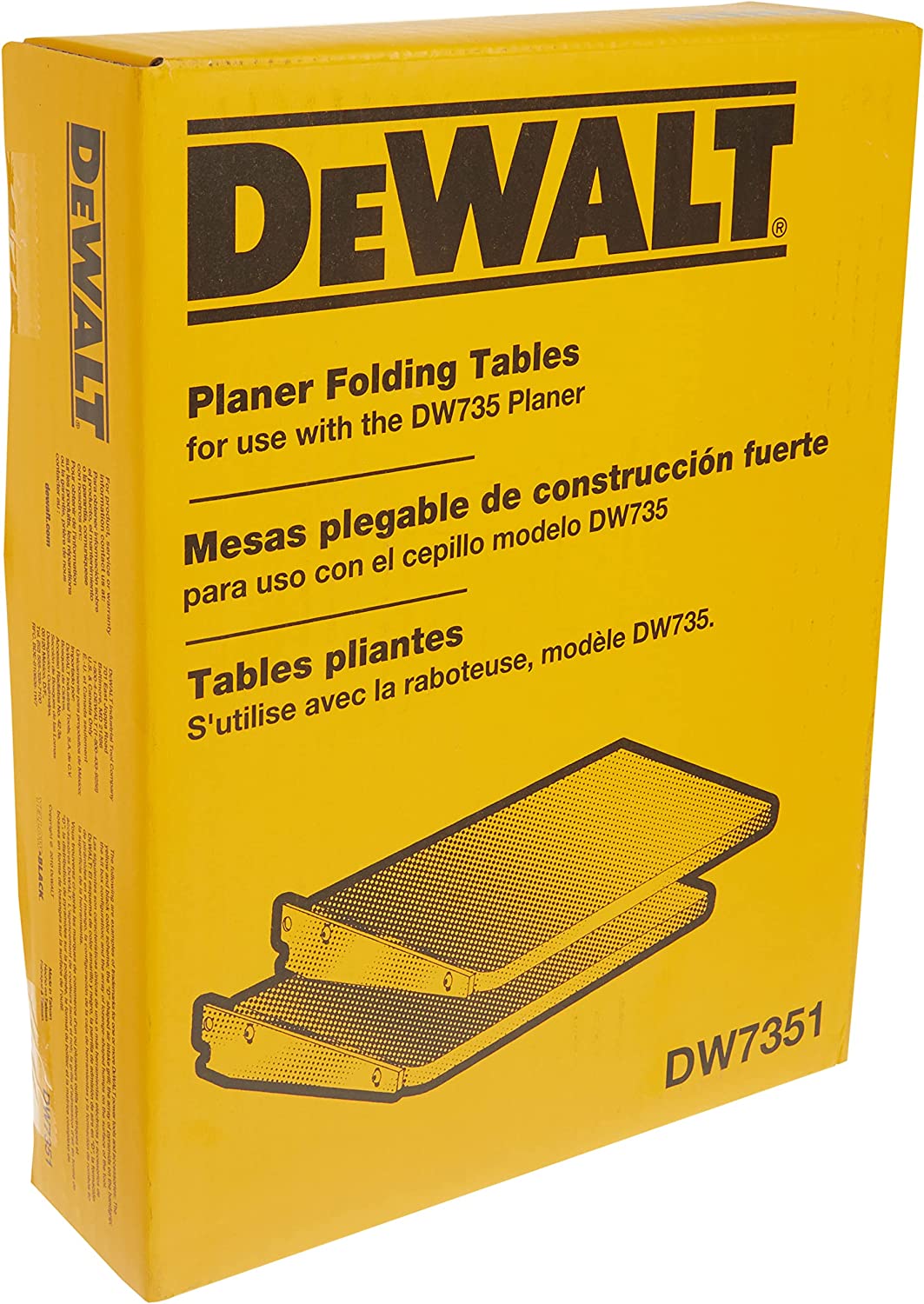 DEWALT DW7351, 13'' Folding Tables for DW735 Planer