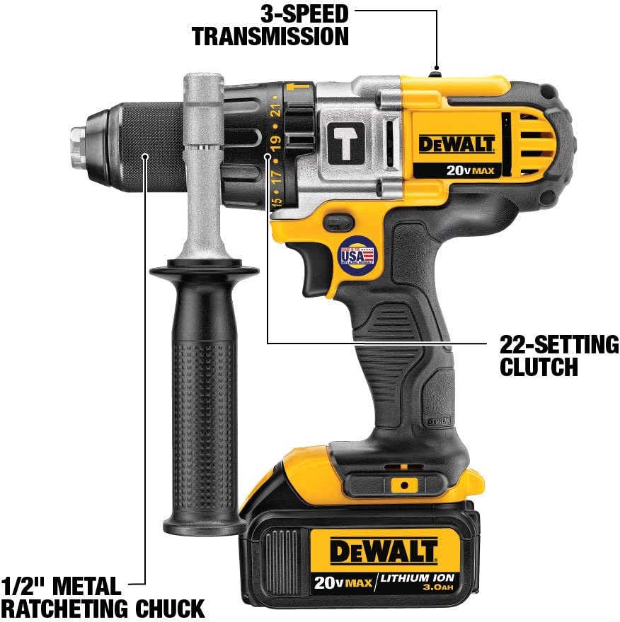 DEWALT DCK292L2, 20V MAX Li-Ion Hammerdrill / Recip Saw Combo Kit (3.0 Ah)