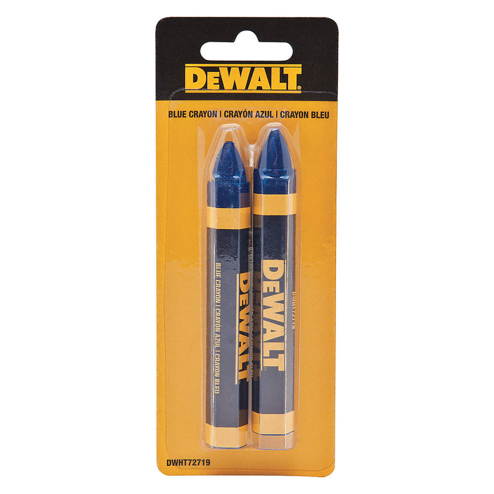 DEWALT DWHT72719, Blue Lumber Marking Crayon (2/pkg)