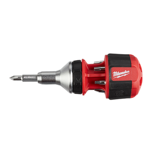 Milwaukee 48-22-2330, 8-in-1 Compact Ratcheting Multi-bit Driver