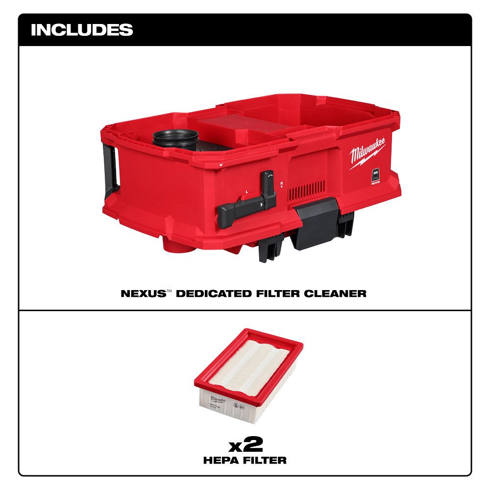 Milwaukee 0991-20, NEXUS™ Dedicated Filter Cleaner