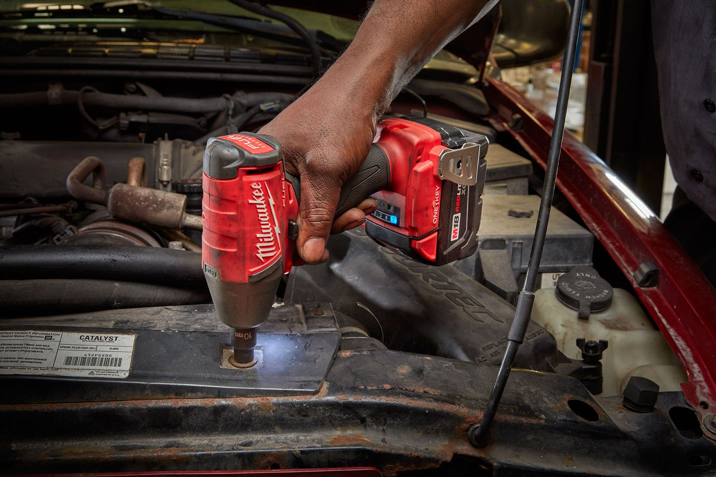 Milwaukee 2758-20, M18 FUEL 3/8" Compact Impact Wrench w/ Friction Ring with ONE-KEY (Tool Only)