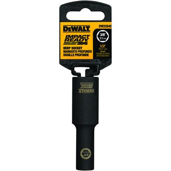 DEWALT DW22972, Impact Ready 1 1/4 in Deep Socket - 1/2 in 6 Point Drive