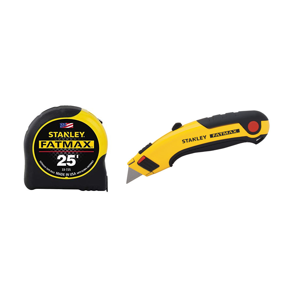 Stanley 70-017, FATMAX Combo 33-725 Tape Measure & 10-778 Utility Knife