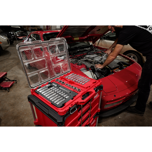 Milwaukee 48-22-9487, 47pc 1/2" Drive Ratchet & Socket Set with PACKOUT™ Low-Profile Organizer