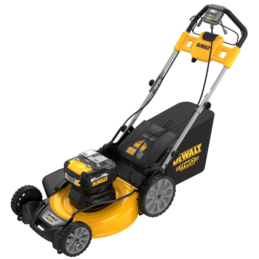 DEWALT DCMWSP255Y2-CA, 20V MAX 21.5" Rear Wheel Drive Self-Propelled Mower Kit (12.0 Ah X 2)