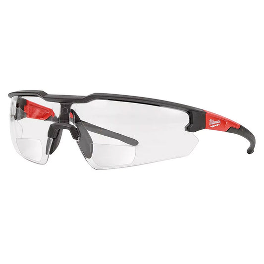 Milwaukee 48-73-2200, Safety Glasses - +1.00 Magnified Clear Anti-Scratch Lenses