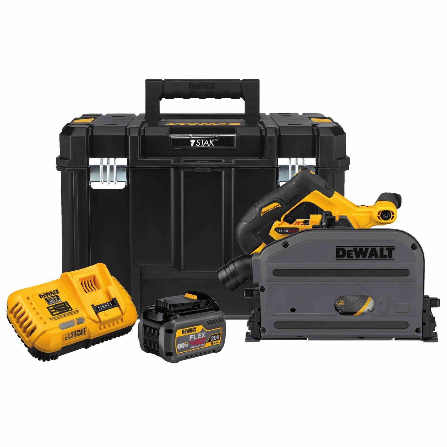 DEWALT DCS520T1, 60V MAX FLEXVOLT 6-1/2'' Cordless Track Saw Kit