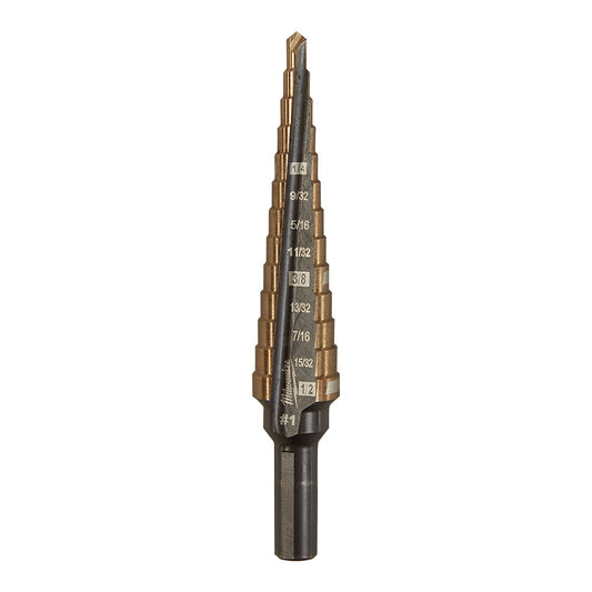 Milwaukee 48-89-9281, Cobalt Step Drill Bit #1 (1/8"-1/2")