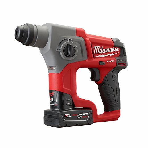 Milwaukee 2416-21XC, M12 FUEL 5/8" SDS Plus Rotary Hammer Kit (1 Batt)