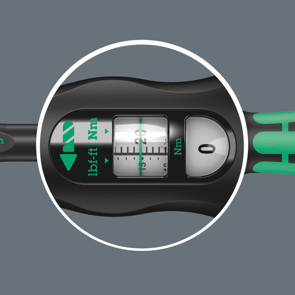 Wera 05075621001, CLICK-TORQUE C 2 TORQUE WRENCH WITH REVERSIBLE RATCHET, 20-100 NM, 1/2" X 20-100 NM