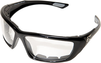 Edge Eyewear XR411VSG, Robson, Black Frame with Gasket/Clear Lens (Vapor Shield)