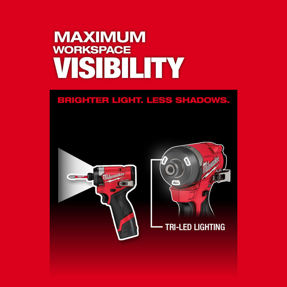 Milwaukee 3453-20, M12 FUEL™ 1/4" Hex Impact Driver (Tool Only)