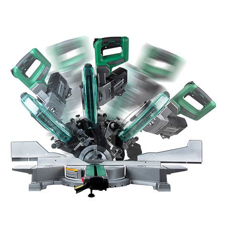 Metabo HPT C3610DRAQ4M, 36V MultiVolt™ 10 Inch Dual Bevel Sliding Cordless Miter Saw (Tool Body Only)