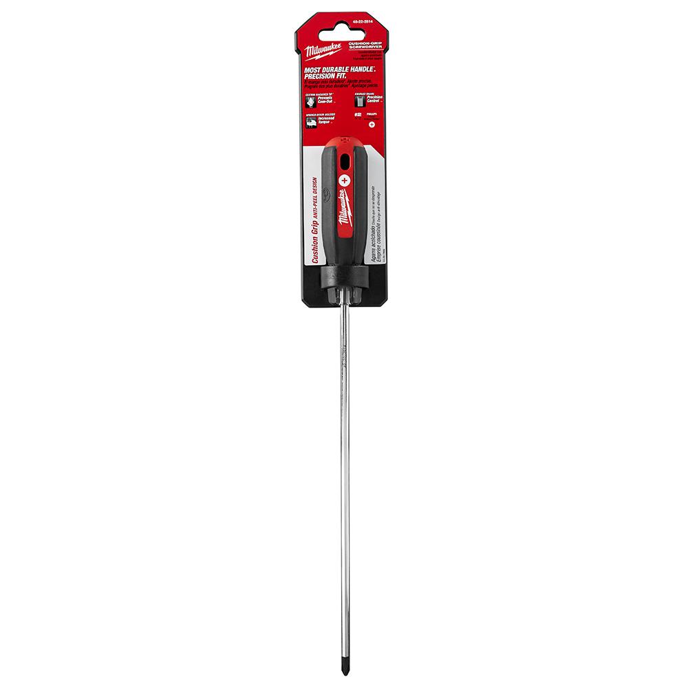 Milwaukee 48-22-2814, #2 Phillips - 10" Cushion Grip Screwdriver