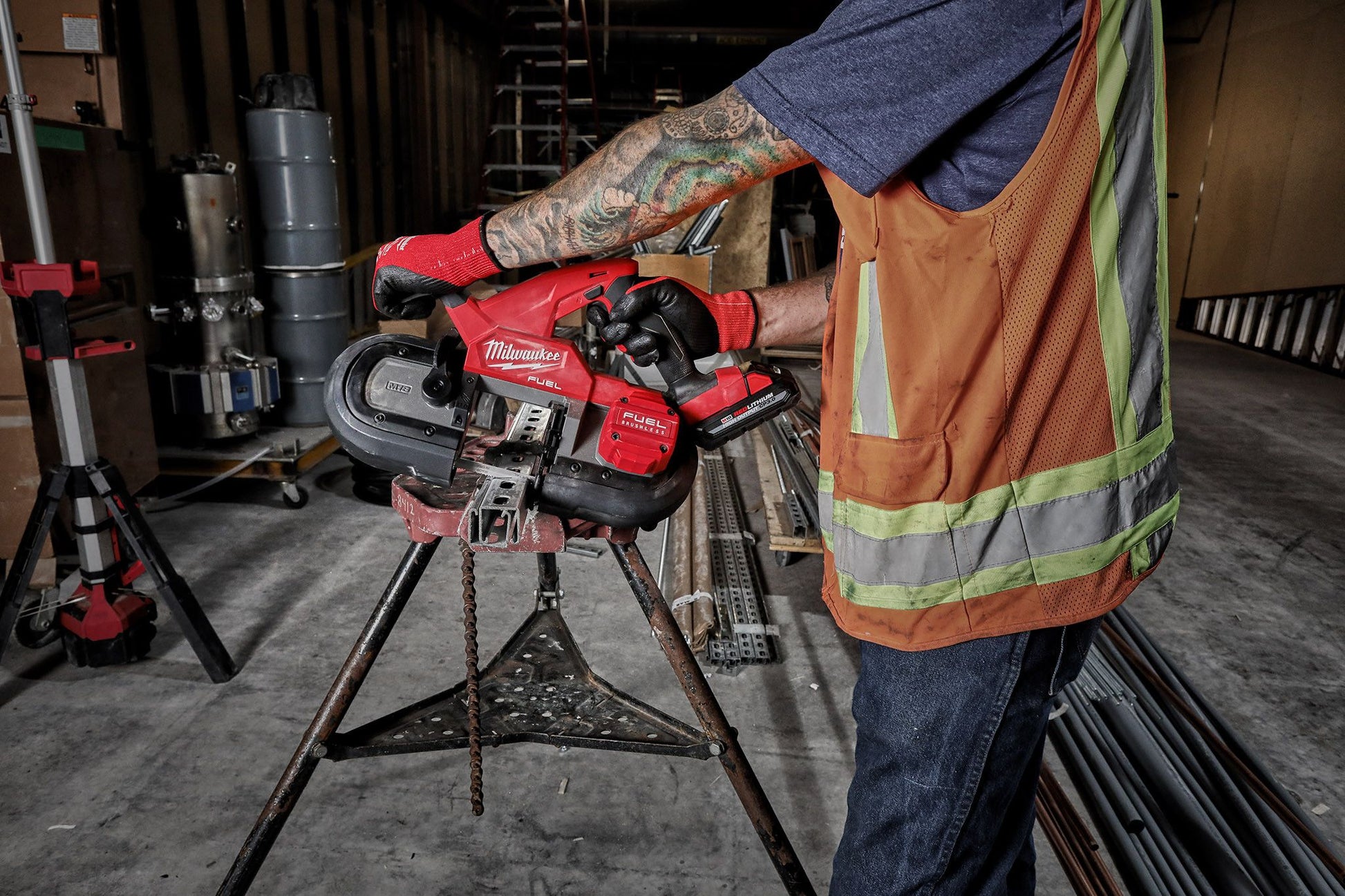 Milwaukee 2829S-20, M18 FUEL Compact Dual-Trigger Band Saw (Tool Only)