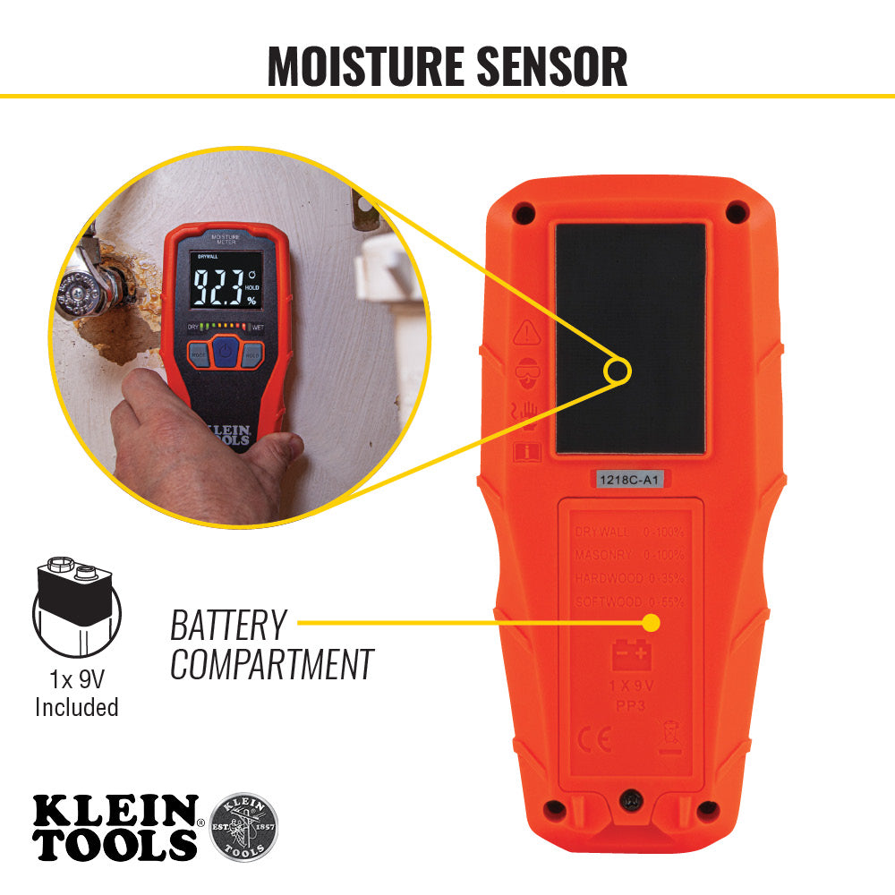 Klein Tools ET140, Pinless Moisture Meter