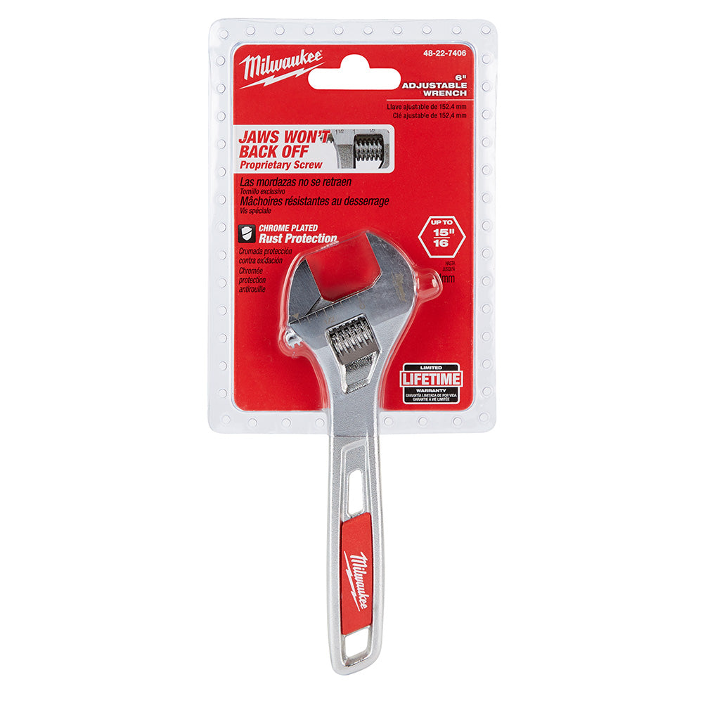 Milwaukee 48-22-7406, 6" Adjustable Wrench