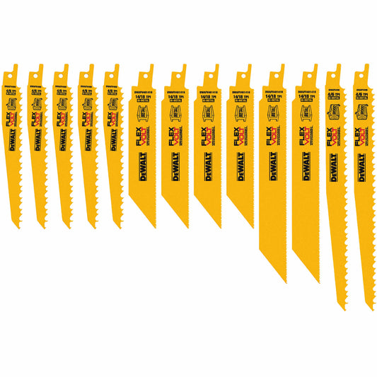 DEWALT DWAFV413SET, 13 pc Reciprocating Saw Blade Set